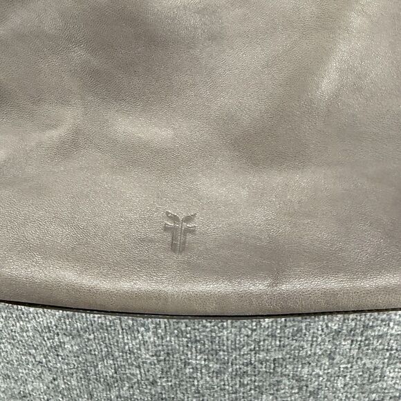 FRYE Soft Leather Bag Lena Gray Hobo Shoulder Handbag Tote Purse Boho Western - Picture 6 of 12